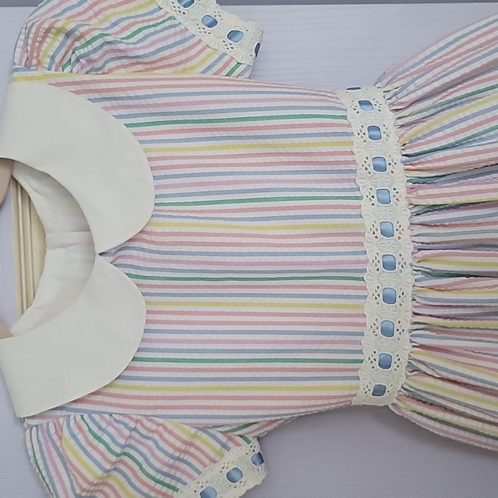 Striped Pastel Kids Dress